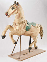 Salvaged antique horse from a carousel - Bayol, Angers France