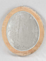 Charming vintage oval powder room mirror