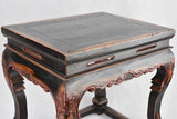 Antique Japanese red lacquered tables