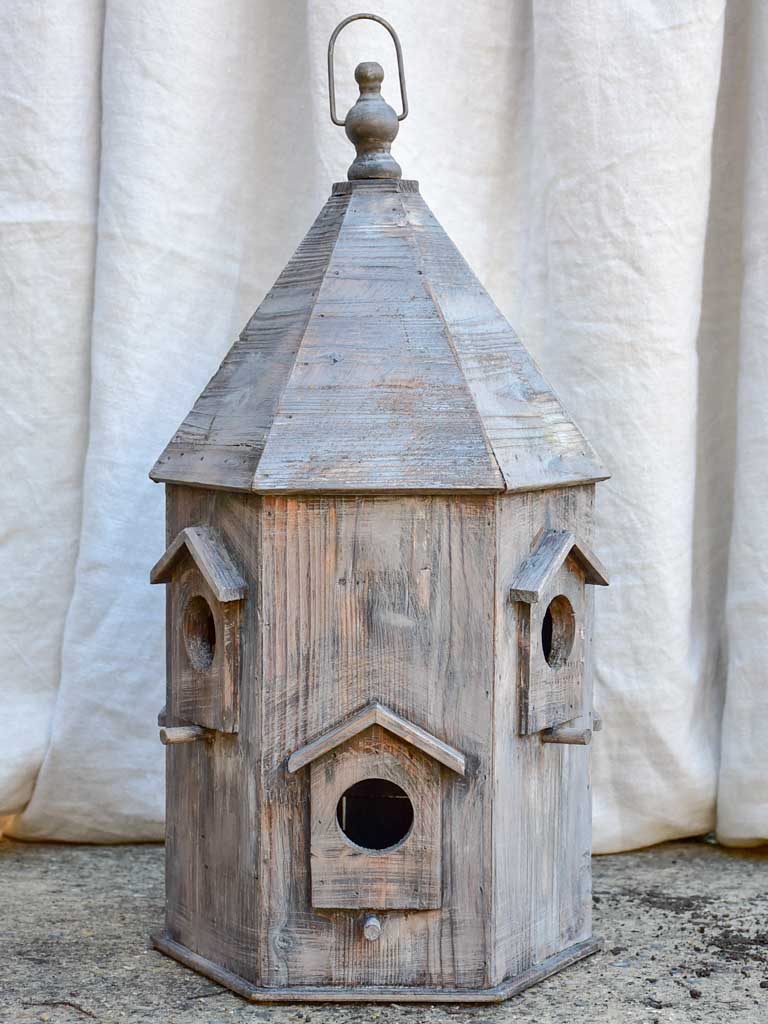 Artisan made wooden bird house