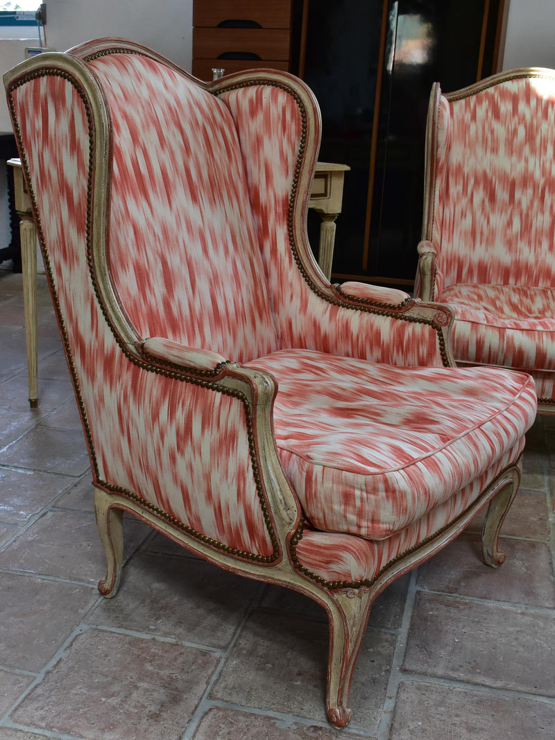 Pair of Louis XV French armchairs