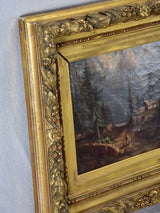 Gilt framed 19th century oil painting