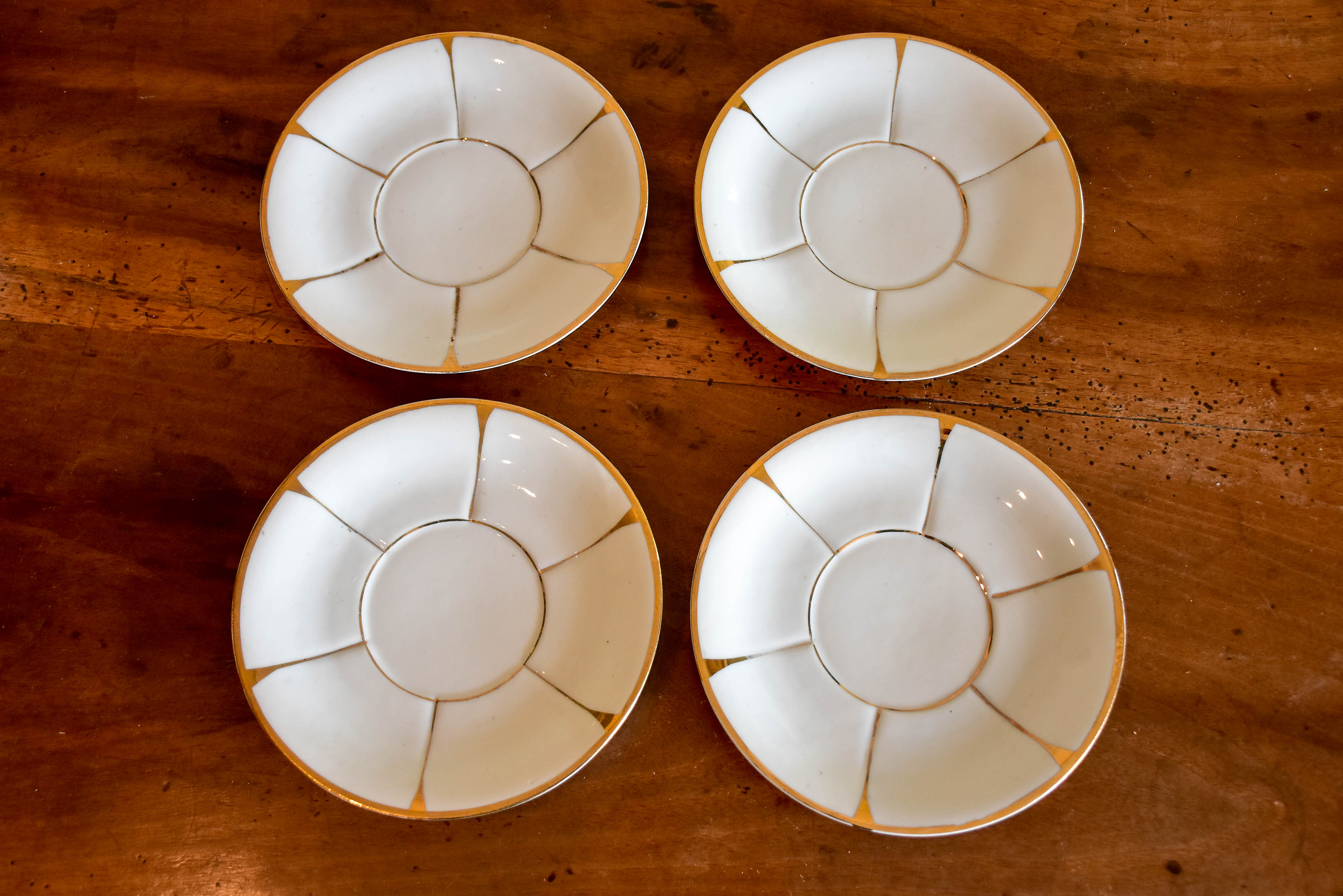 Napoleon III Porcelain of Paris breakfast teacups x 4