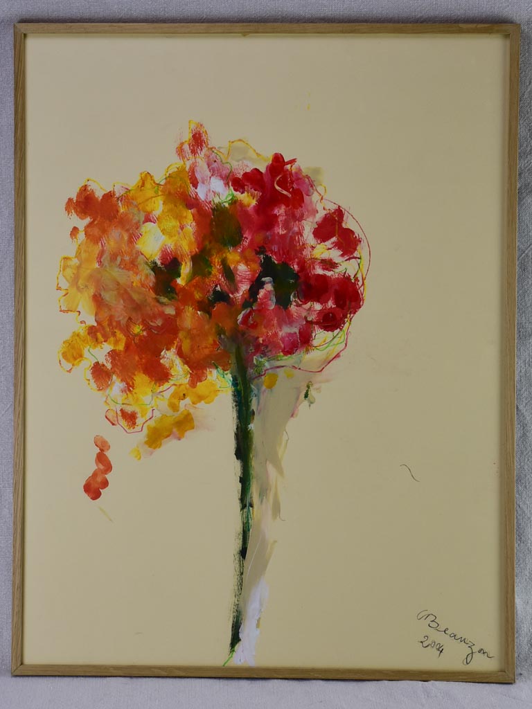 Bouquet 1 - Caroline Beauzon - oil on paper 20" x 26"