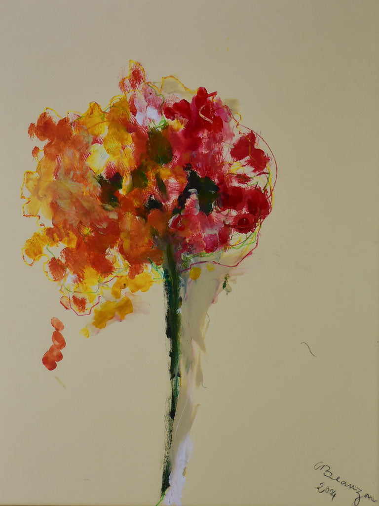 Bouquet 1 - Caroline Beauzon - oil on paper 20" x 26"
