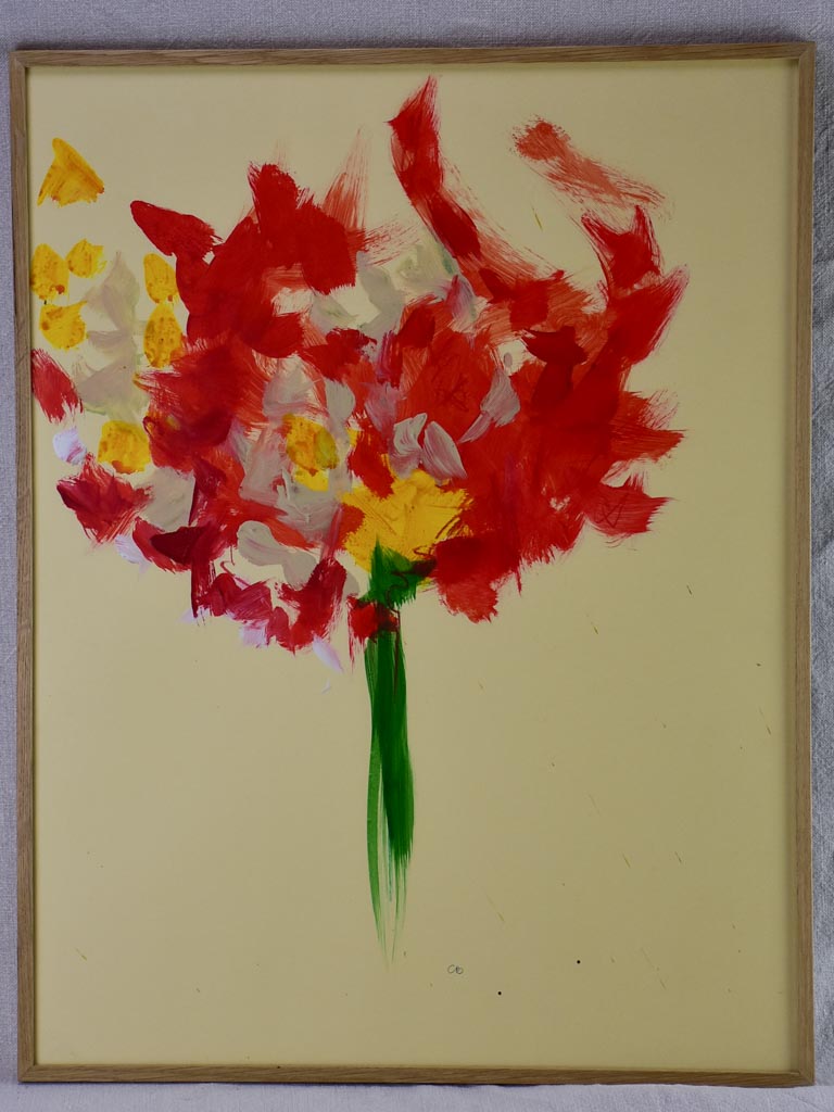 Bouquet 2 - Caroline Beauzon - oil on paper 20" x 26"