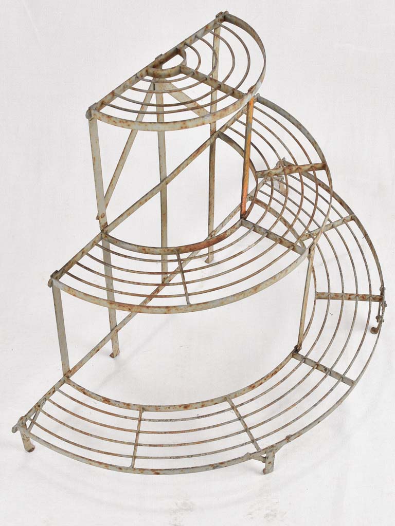 Three-tier plant stand - wrought iron