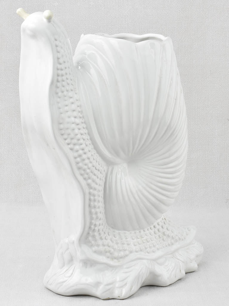 Unique 1970s white dining table vase