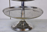 Large antique French three-tiered serving stand