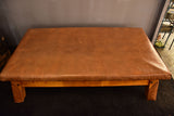 Extra-large leather coffee table (previously used for gymnastics)
