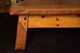 Extra-large leather coffee table (previously used for gymnastics)