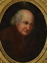 Oval portrait of physicist Jean-Antoine Nollet (1700-1770) 13" x 13¾"