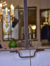 Rustic French mirror made with salvaged iron frames