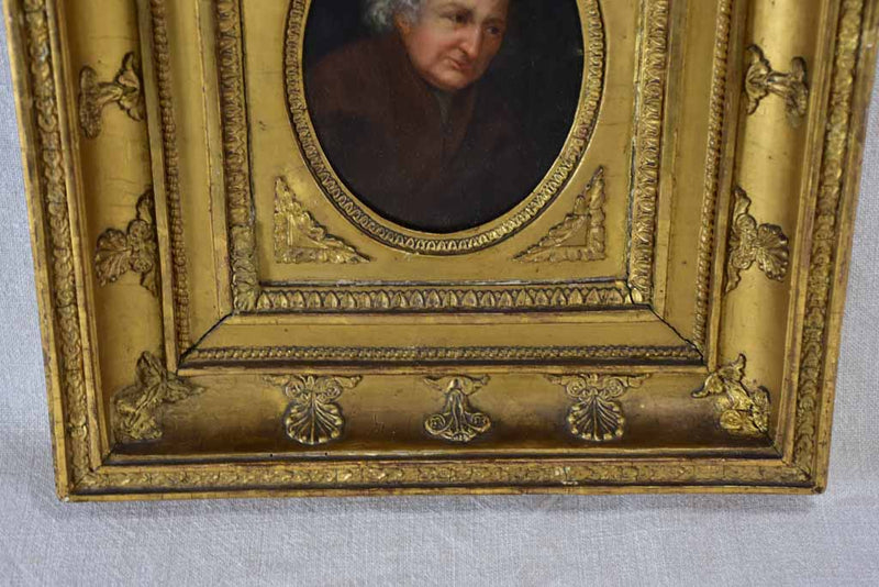 Oval portrait of physicist Jean-Antoine Nollet (1700-1770) 13" x 13¾"