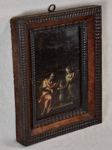 Dark-colored 17th-century hidden artwork