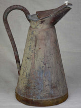 Early twentieth century French water pitcher with lid 18"