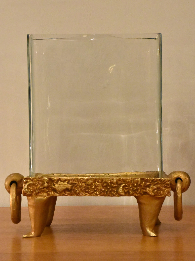 Vase (Pierre Casenove for Fondica) gilded bronze