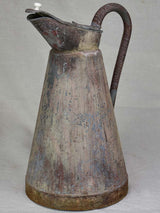 Early twentieth century French water pitcher with lid 18"