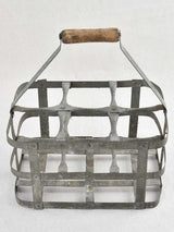Antique French bottle carrier