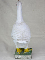 Mid century French garden sculpture of a goose 21¼"