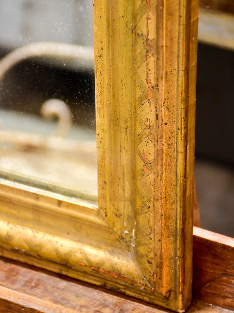 19th century Louis Philippe mirror with gilded frame
