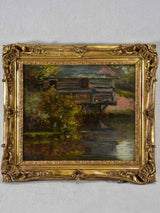 Oil on wood painting of the 'Moulin de Saint Ouen' 1899 - 13¾" x 15¼"