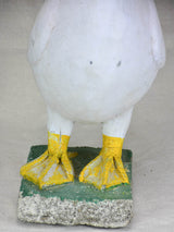 Mid century French garden sculpture of a goose 21¼"