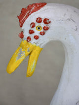 Mid century French garden sculpture of a goose 21¼"