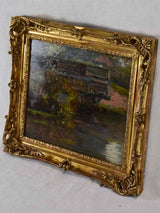 Oil on wood painting of the 'Moulin de Saint Ouen' 1899 - 13¾" x 15¼"