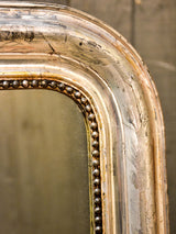 Mid 19th century Louis Philippe mirror with silver frame
