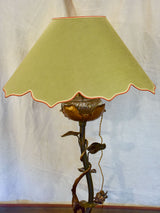 Antique Bronze table lamp - poppy