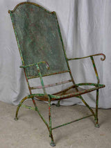 Vintage metal outdoor garden armchair
