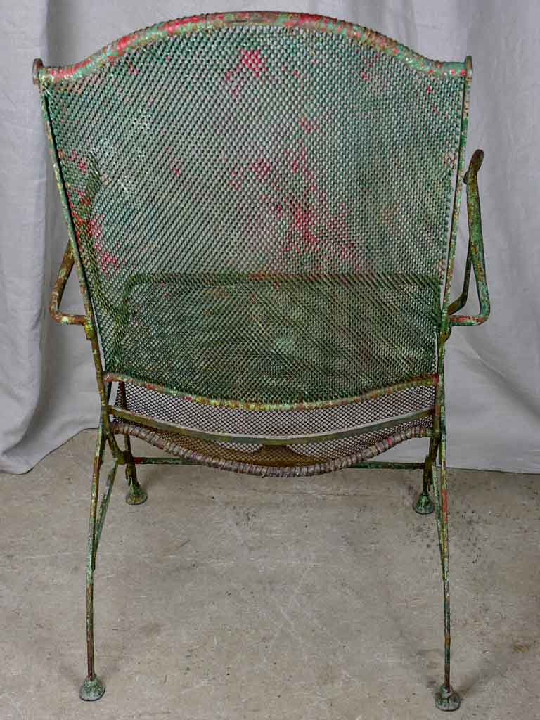 Charming antique French porch armchair