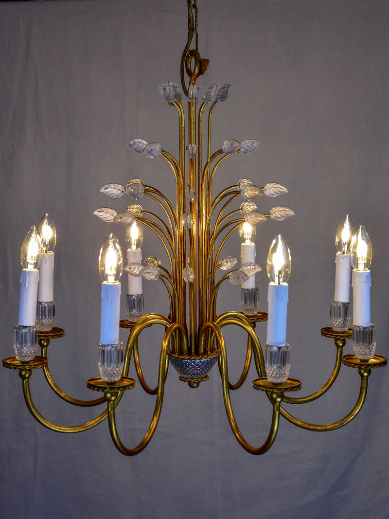 Vintage Italian chandelier in the style of Baguès