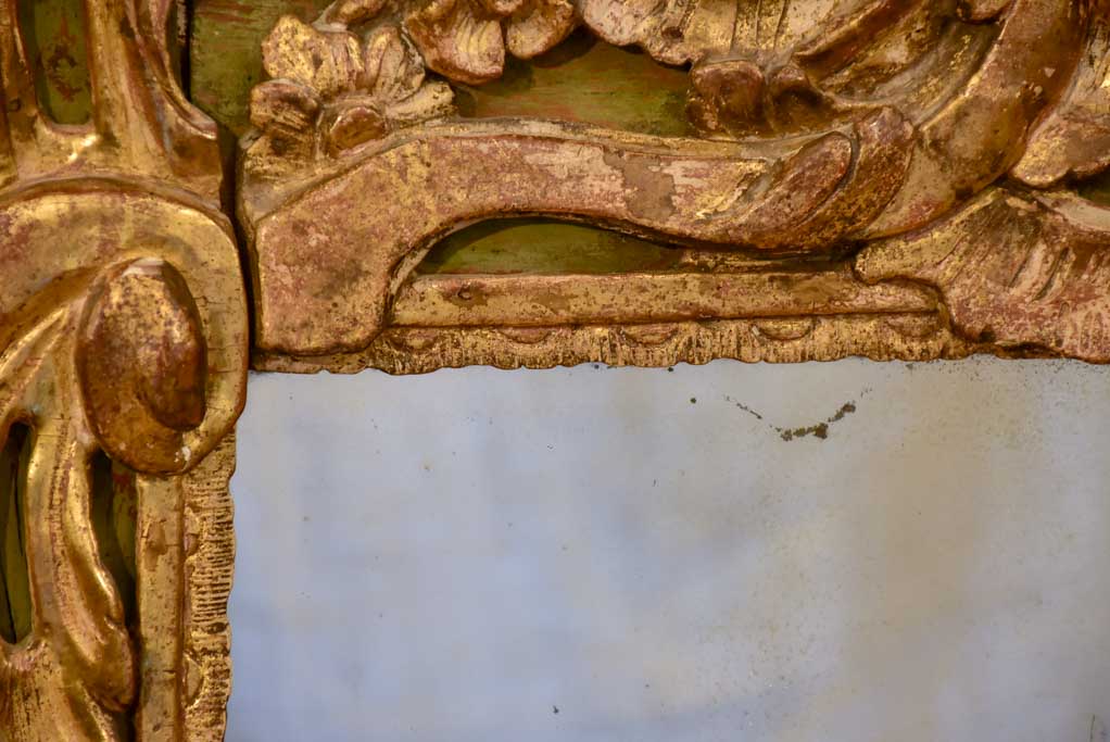 18th Century gilded Provencal mirror 31½" x 49¼"