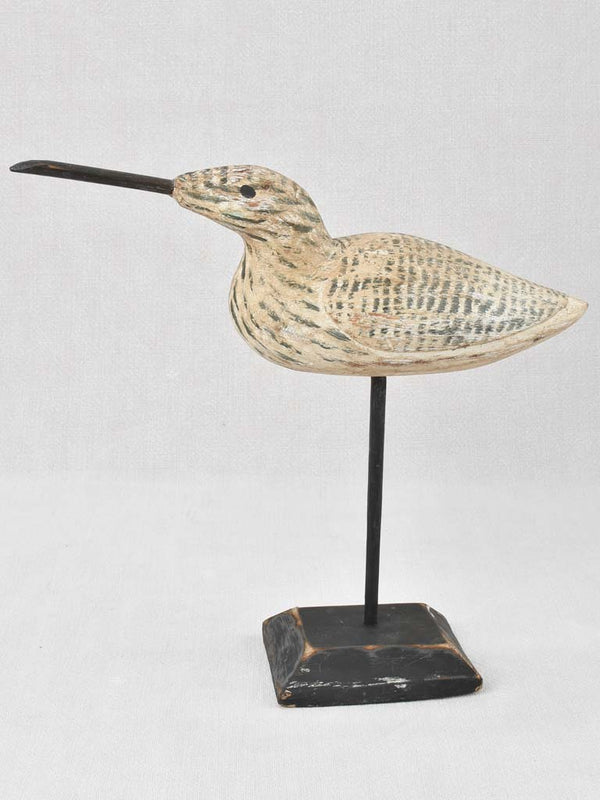 Collection of 5 wooden bird sculptures