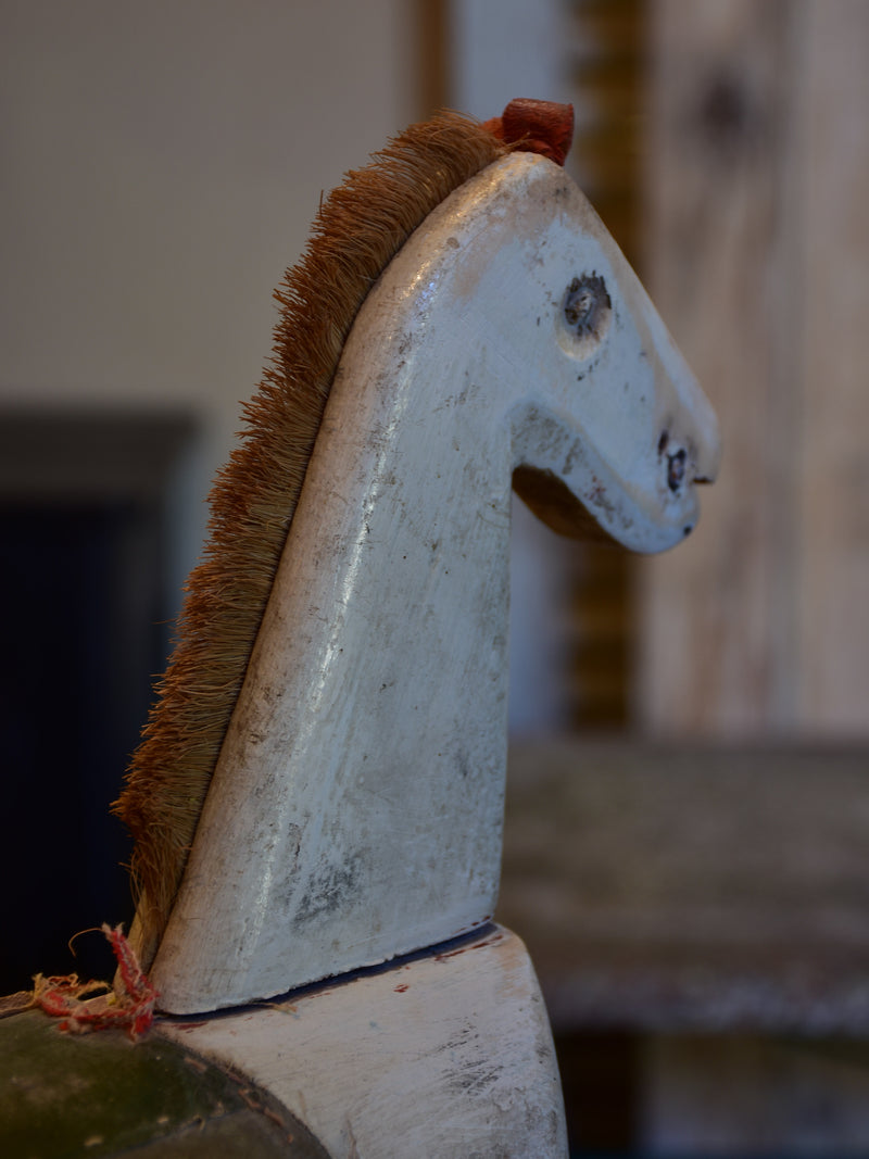 Collection of three French antique toy horses