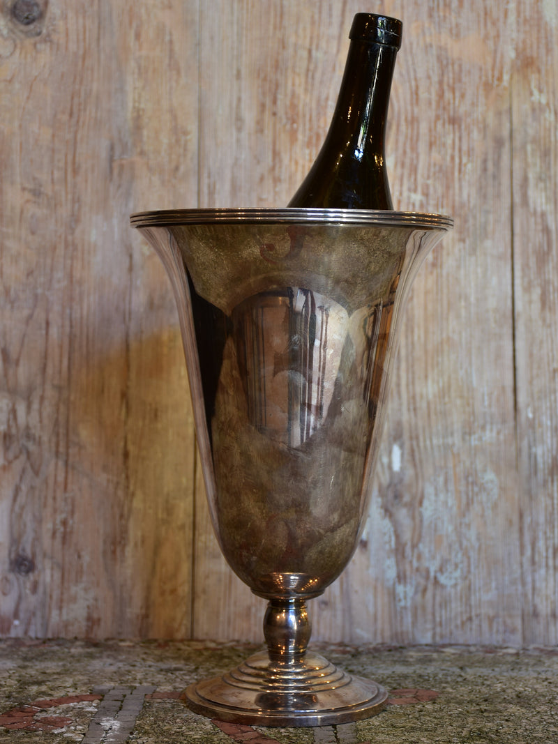 Luc Lanel Christofle vase / wine cooler