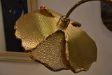 Gold poppy floor lamp – single flower