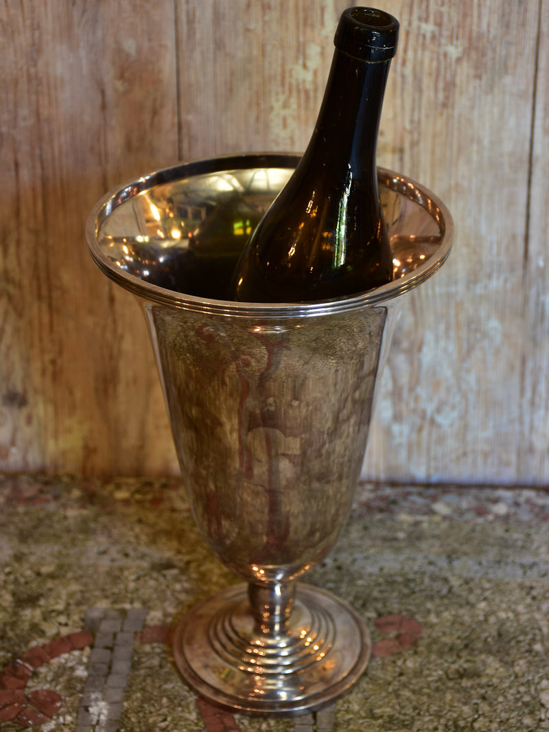 Luc Lanel Christofle vase / wine cooler