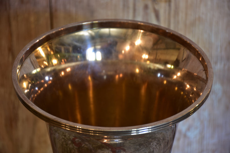Luc Lanel Christofle vase / wine cooler