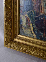 Early 20th century sea port in Normandy - Anonymous 26¾" x 32¾"