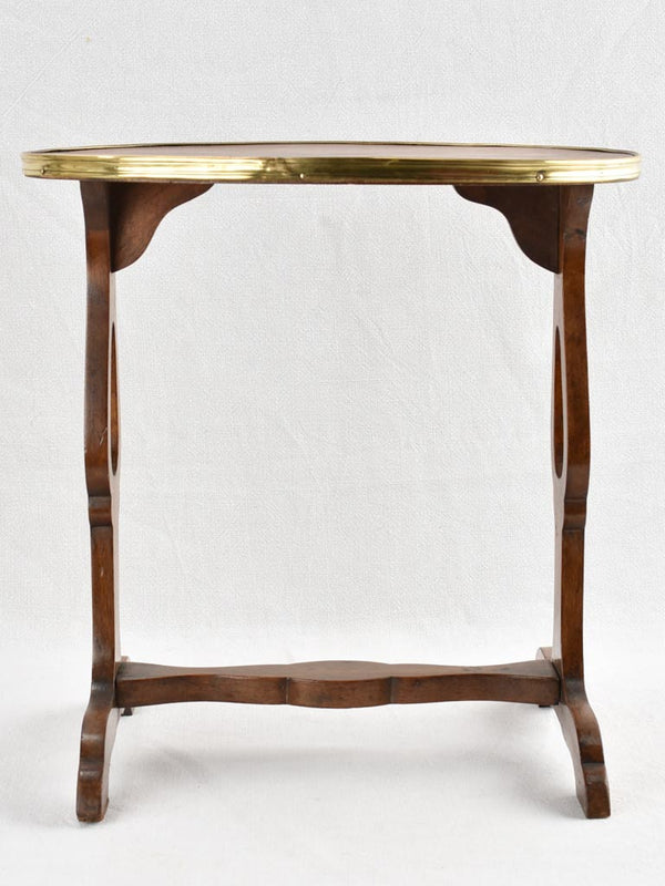 Small antique oval side table