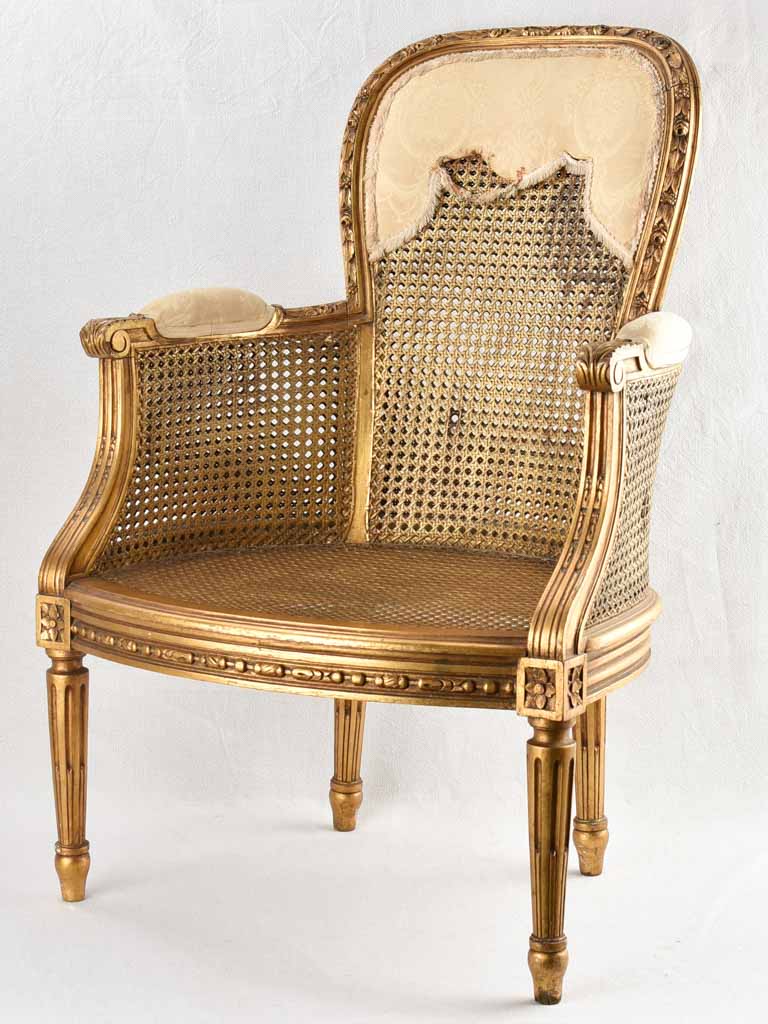 Weathered Louis XVI Cane Chair