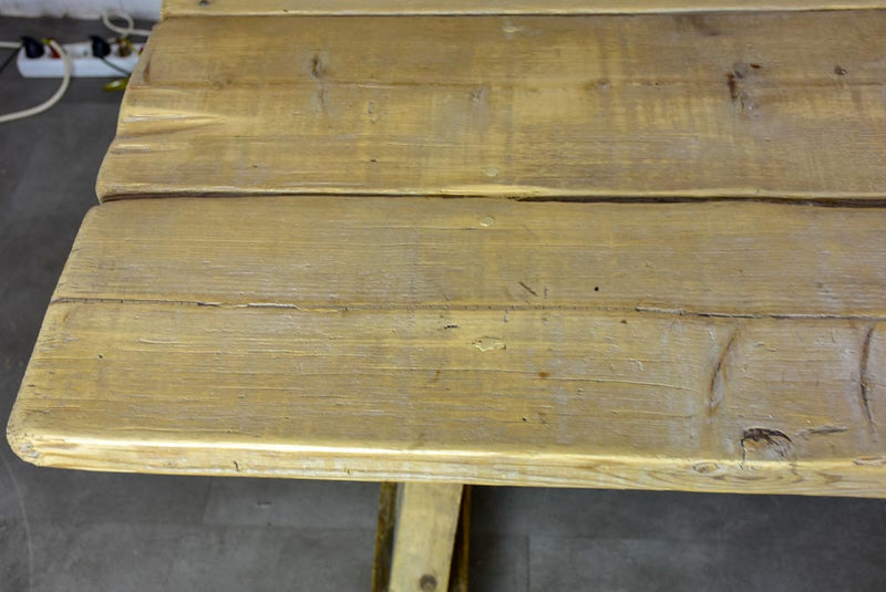 Very large French dining table made from salvaged timber 118½" x  38¼"