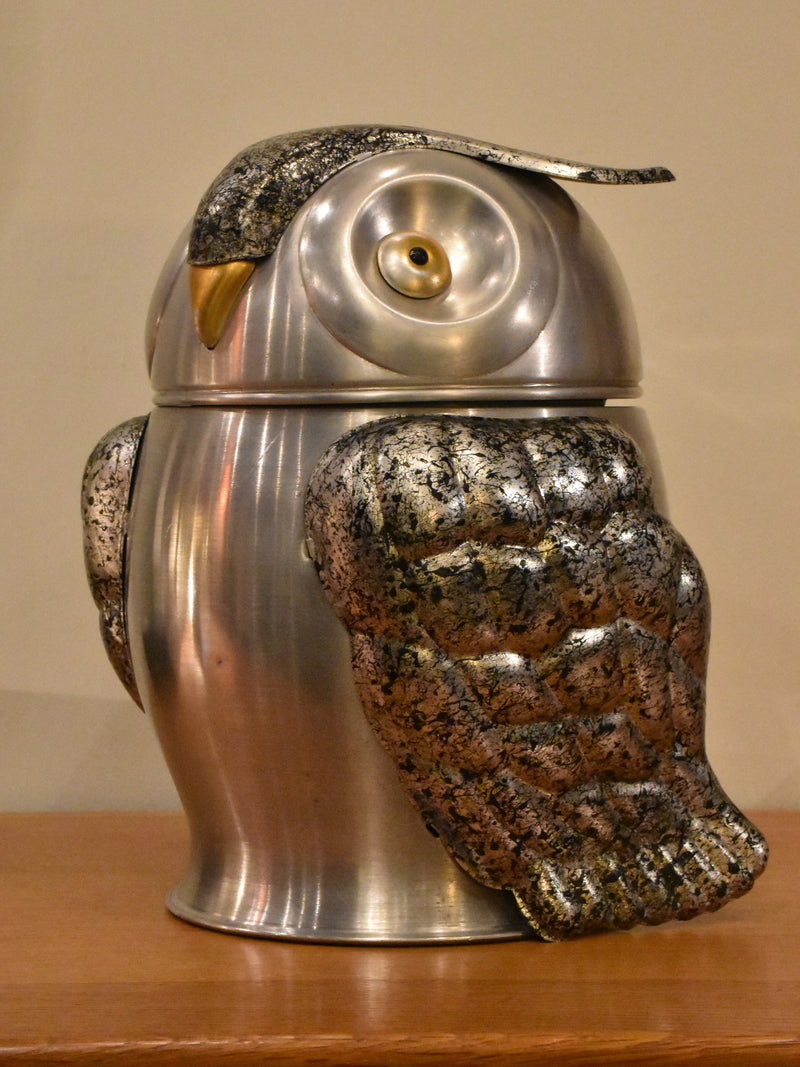 Owl shaped French ice bucket - 1970's