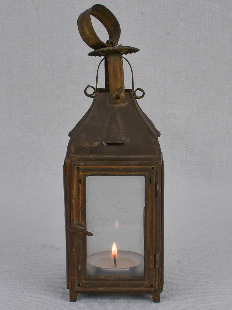 Nineteenth-century rustic brown lantern