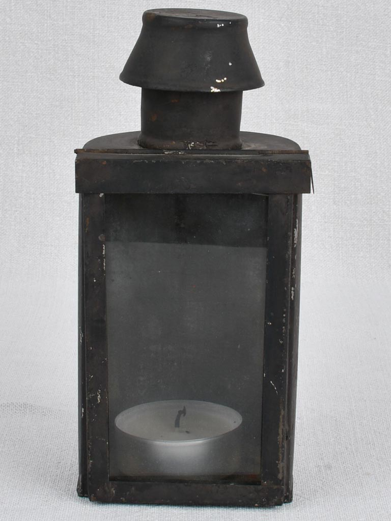 Antique Half-Moon Carriable French Candle Lantern