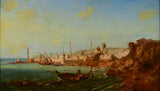 Orientalist painting by Michellon - oil on canvas 1871 - 19¼" x 28"