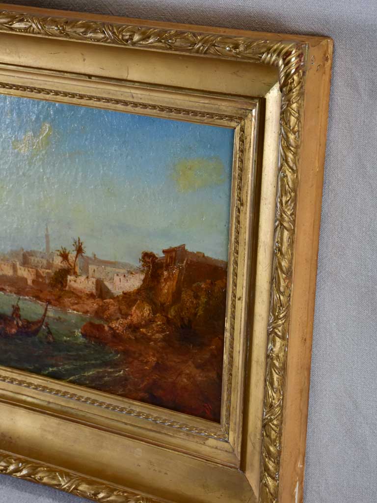 Orientalist painting by Michellon - oil on canvas 1871 - 19¼" x 28"